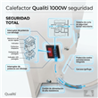 Radiador Panel Cerámico de Bajo Consumo Qualiti Caro Inverno RC-CI10PP 1000W Piso y Pared